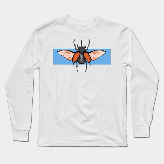 Rhino Beetle Long Sleeve T-Shirt by Z1